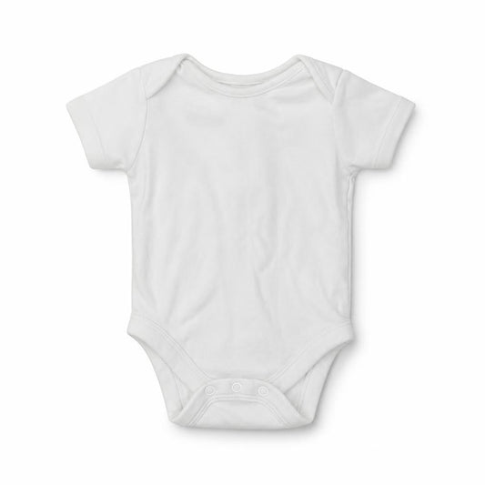 George Baby White  Cotton Romper One-Piece Size 6-9 Months