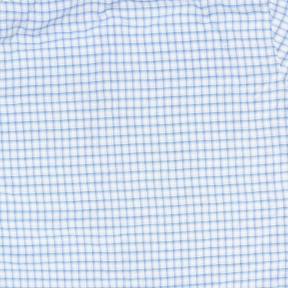 Preloved Thomas Brown Mens Blue Plaid Modal  Button-Up Size L Collared - Label