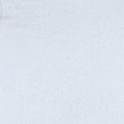 Flora Nikrooz Womens Blue Round Neck  Cotton Pullover Jumper Size S