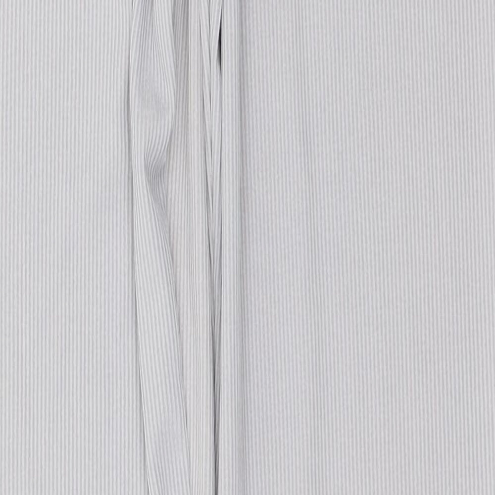 PRETTYLITTLETHING Womens Silver  Polyester Trousers  Size 8 L30 in Regular