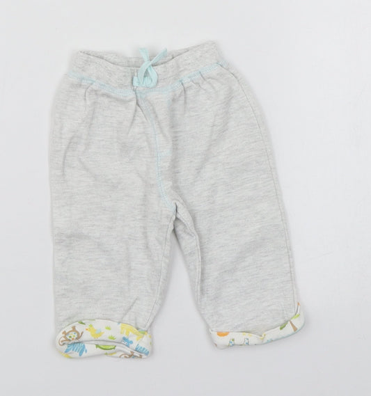 Happi Baby Grey  Cotton Sweatpants Trousers Size 0-3 Months