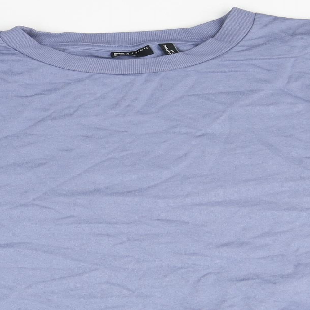 ASOS Womens Blue Round Neck  Cotton Pullover Jumper Size 16