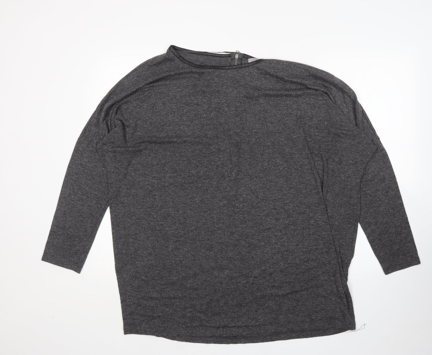 Atmosphere Womens Grey Round Neck  Polyester Pullover Jumper Size 18