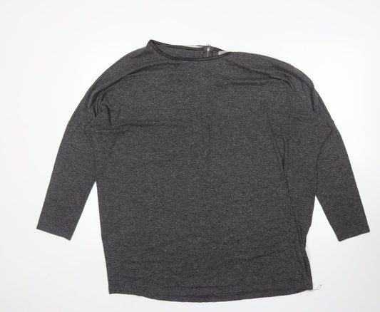 Atmosphere Womens Grey Round Neck  Polyester Pullover Jumper Size 18