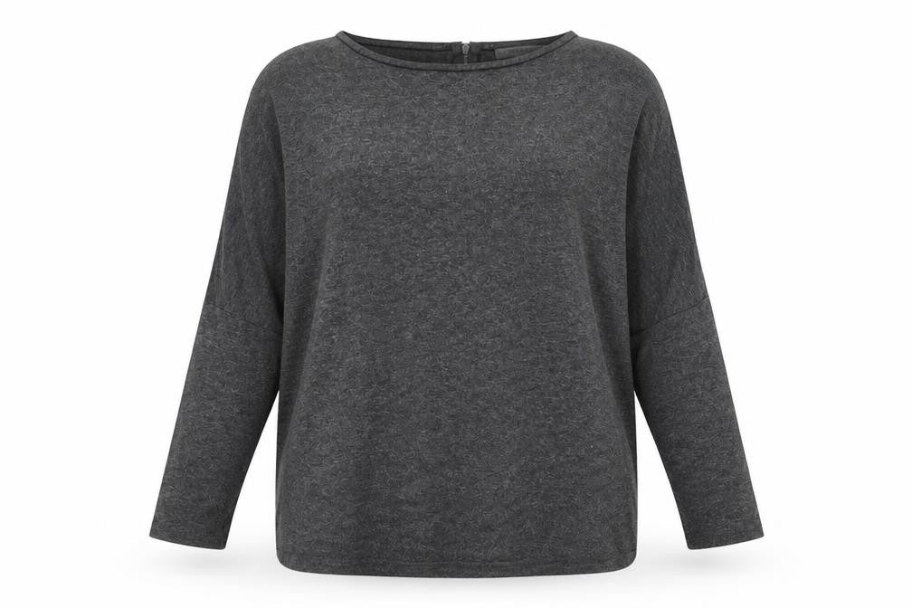 Atmosphere Womens Grey Round Neck  Polyester Pullover Jumper Size 18