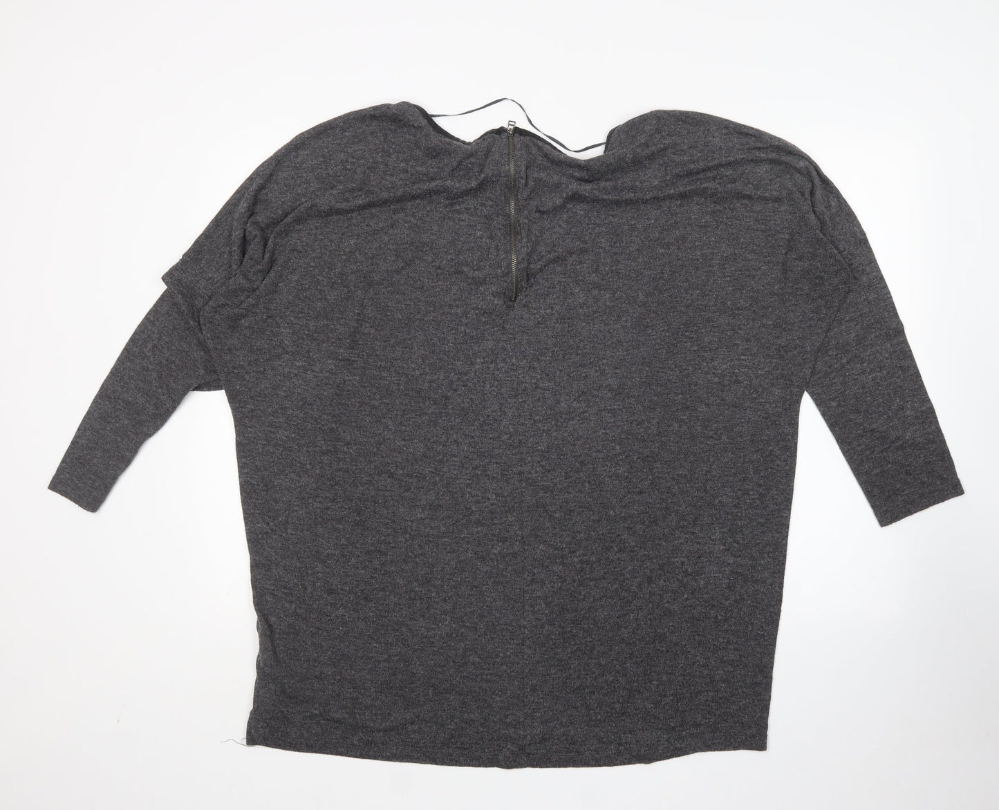 Atmosphere Womens Grey Round Neck  Polyester Pullover Jumper Size 18