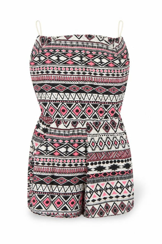 Daisy Womens Multicoloured Argyle/Diamond Viscose Playsuit One-Piece Size 8