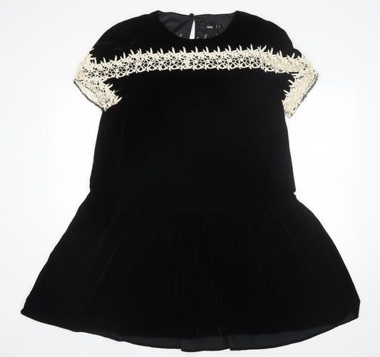 ASOS Womens Black  Polyester Shift  Size 14  Round Neck