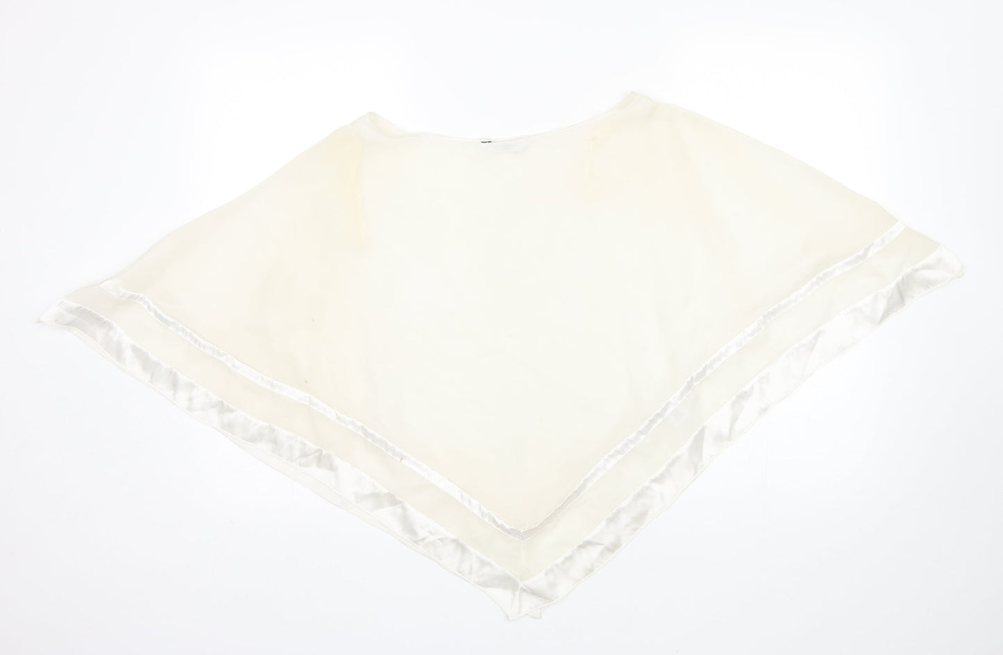 New Look Womens Beige  Polyester Basic Blouse Size 10 Round Neck