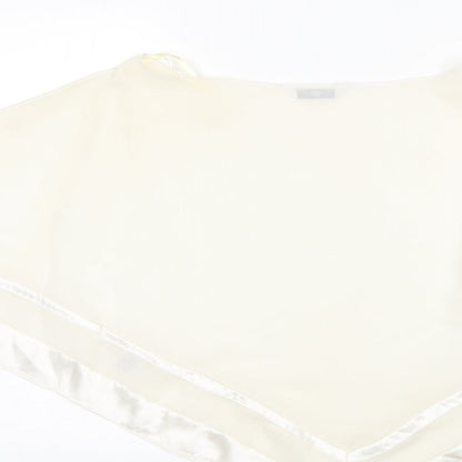 New Look Womens Beige  Polyester Basic Blouse Size 10 Round Neck