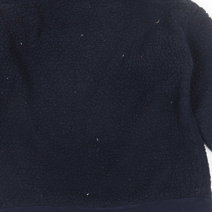 Next Womens Blue Round Neck  Polyester Pullover Jumper Size L