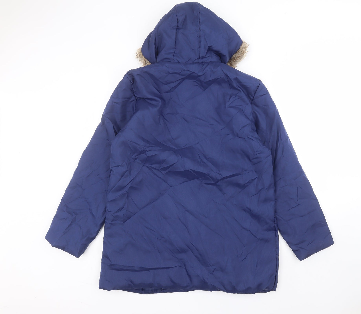 anne de lancay Womens Blue   Parka Coat Size S