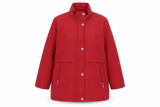 Damart Womens Red   Pea Coat Coat Size XL