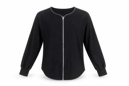 Select Womens Black  Polyester Basic T-Shirt Size 12 Round Neck