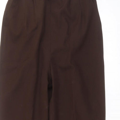 sarah hamilton Womens Brown  Polyester Trousers  Size 14 L25 in Regular