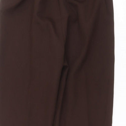 sarah hamilton Womens Brown  Polyester Trousers  Size 14 L25 in Regular
