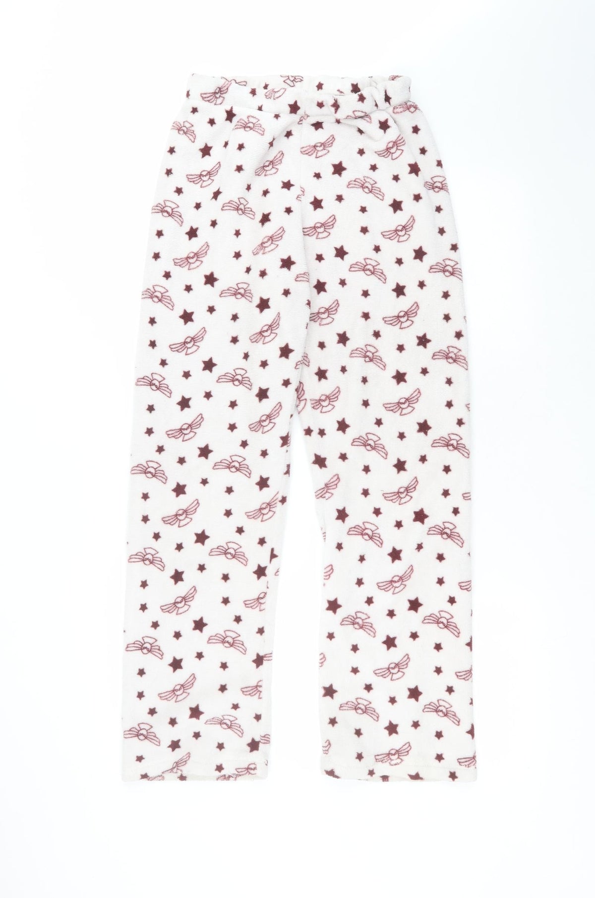 Primark Womens White  Polyester Sweatpants Trousers Size S L27 in Regular