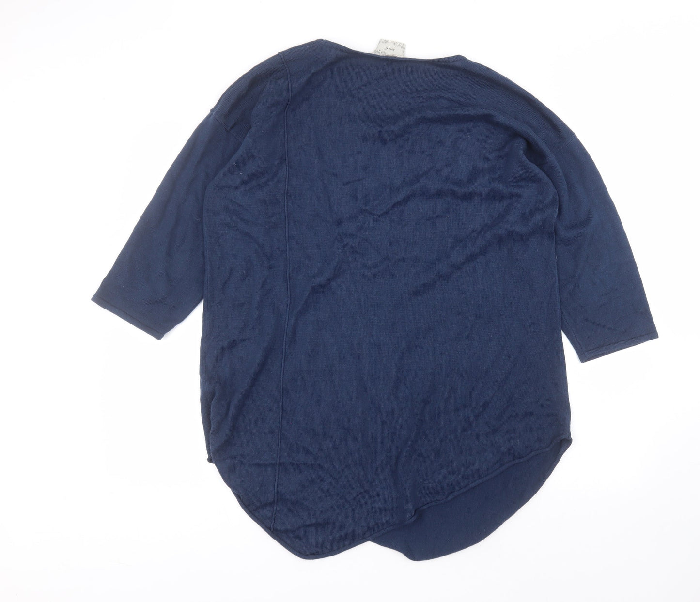 soft B Womens Blue  Acrylic Basic T-Shirt Size M Round Neck