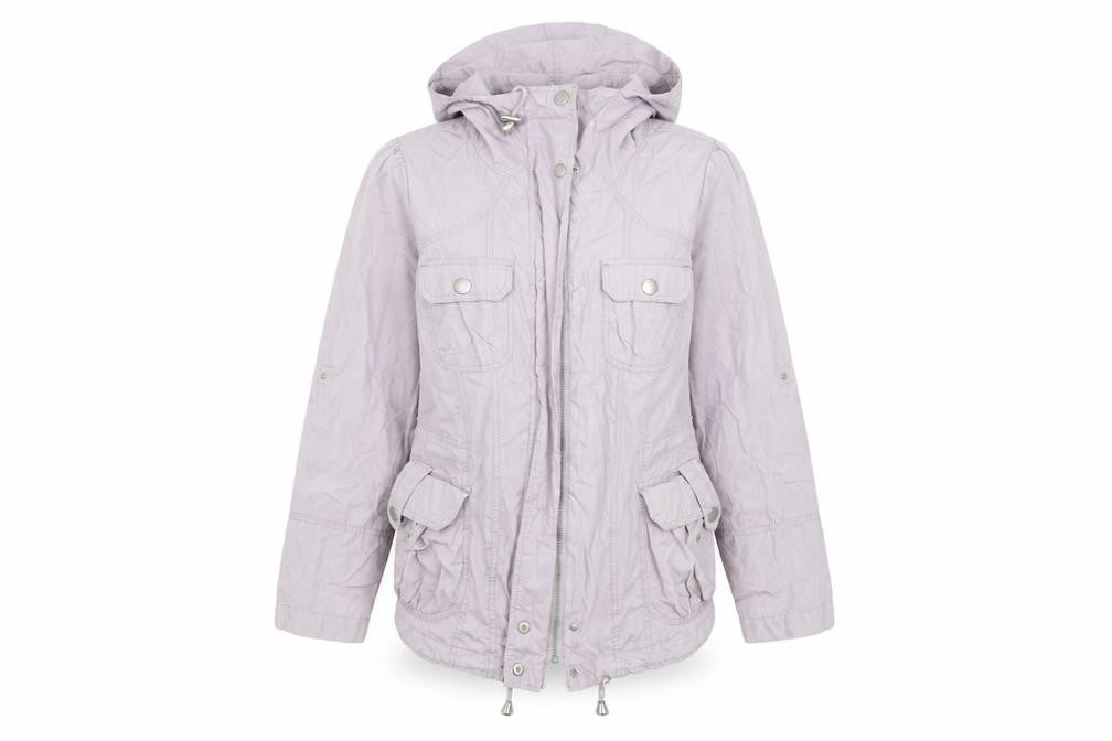 New Look Womens Purple   Parka Coat Size 12