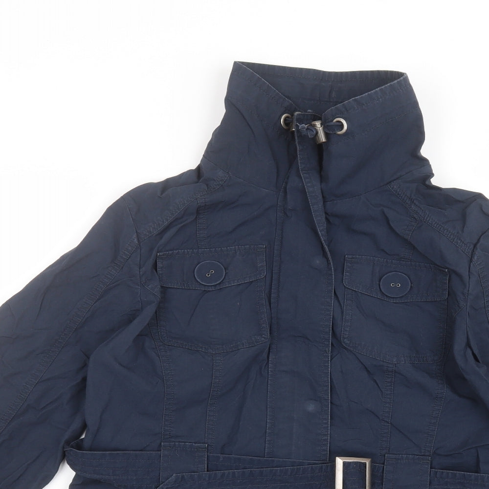 Marks & Spencer Womens Blue   Pea Coat Coat Size 10