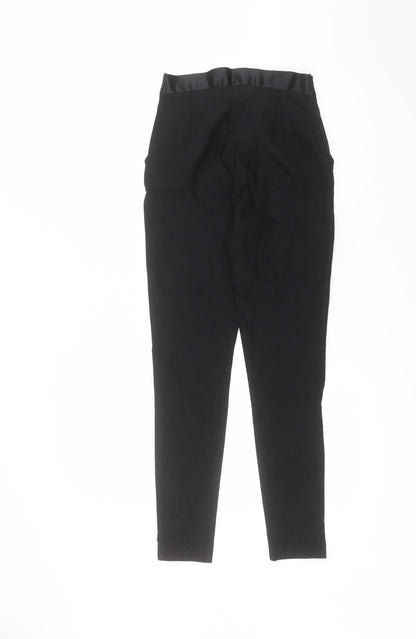 Preloved George Womens Black  Polyester Trousers  Size 8 L26 in Regular - Back