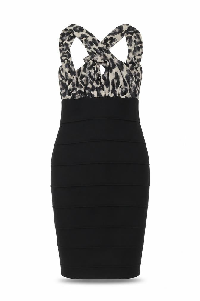River Island Womens Black  Polyester Pencil Dress  Size 10  Round Neck