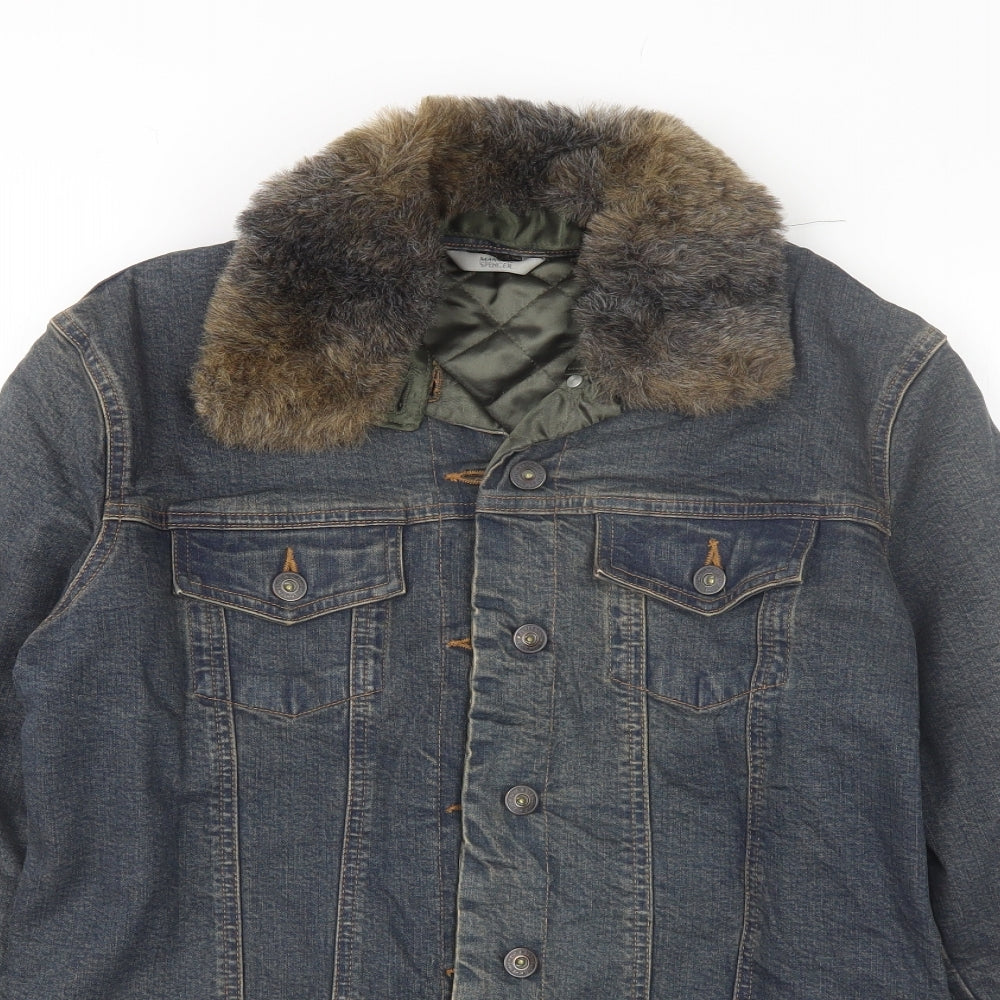 Marks and Spencer Womens Blue   Jacket  Size 10