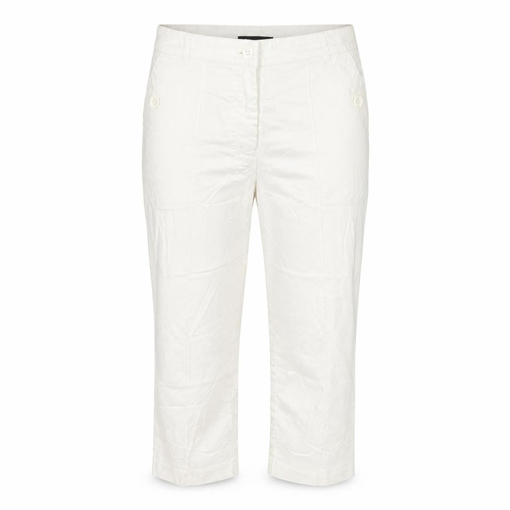 Papaya Womens White  Cotton Chino Trousers Size 10 L20 in Regular