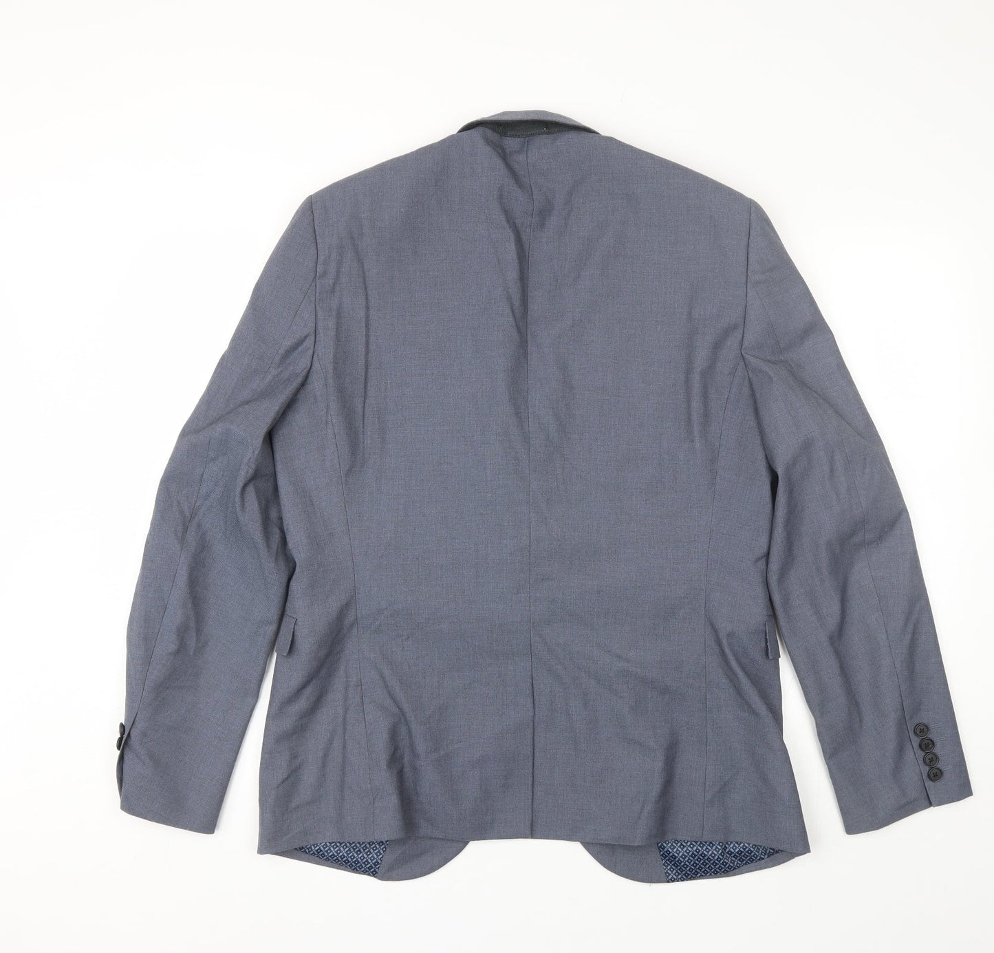 NEXT Mens Blue  Polyester Jacket Blazer Size 42
