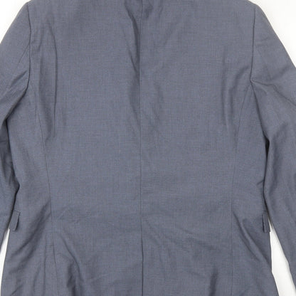 Next Mens Blue  Polyester Jacket Blazer Size 42