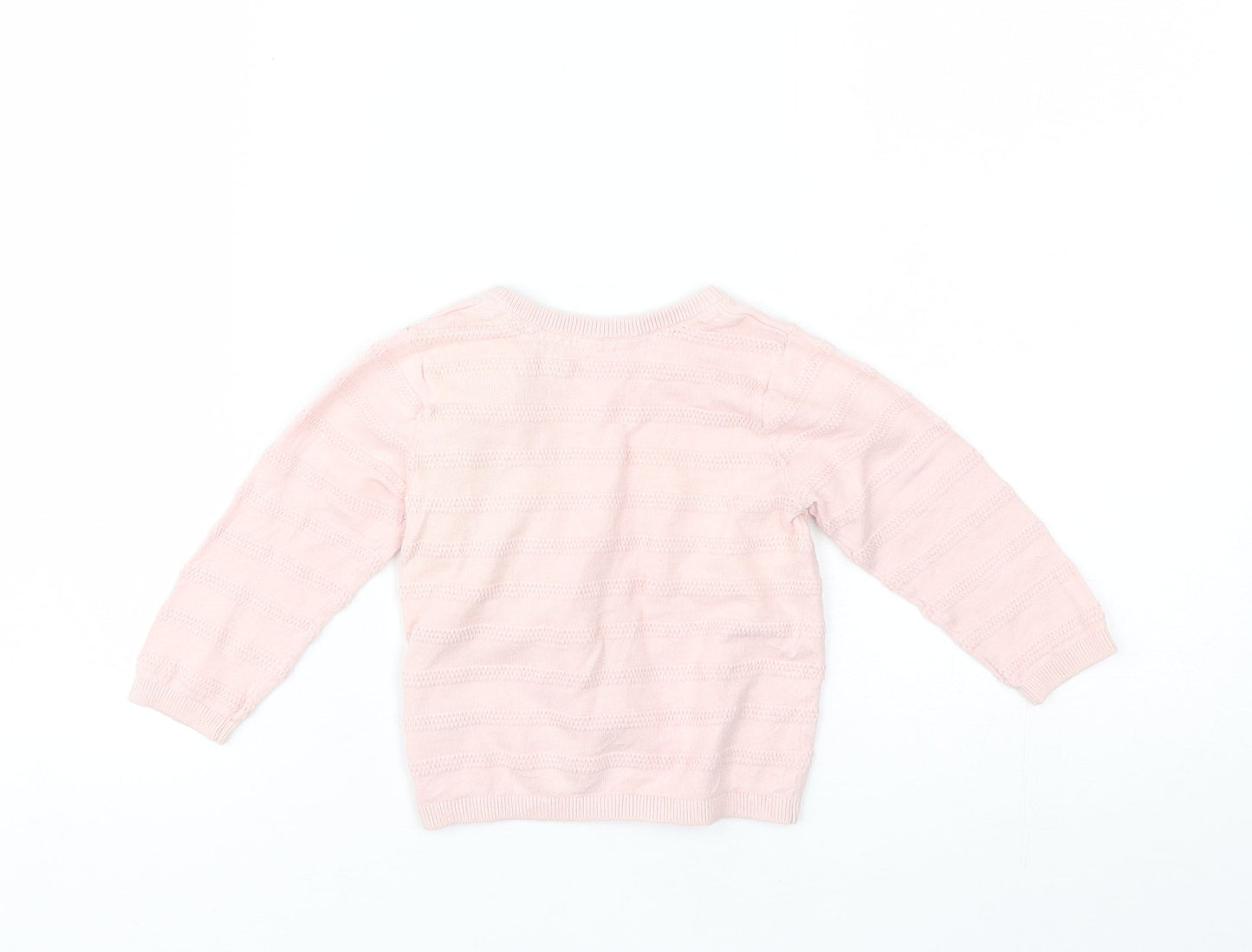H&M Baby Pink  Cotton Cardigan Jumper Size 6-9 Months