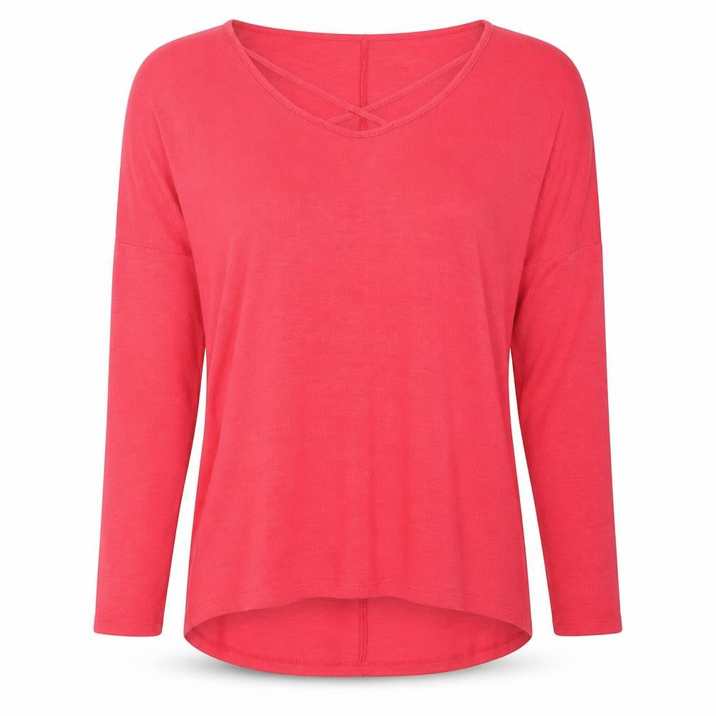 Papaya Womens Pink Scoop Neck  Polyester Pullover Jumper Size 12