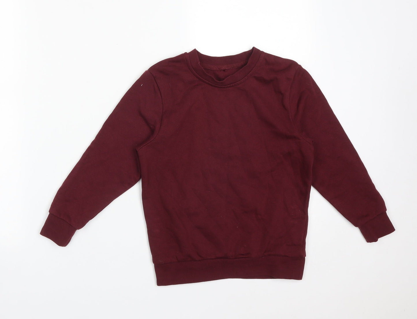 George Boys Red  Cotton Pullover Sweatshirt Size 5-6 Years