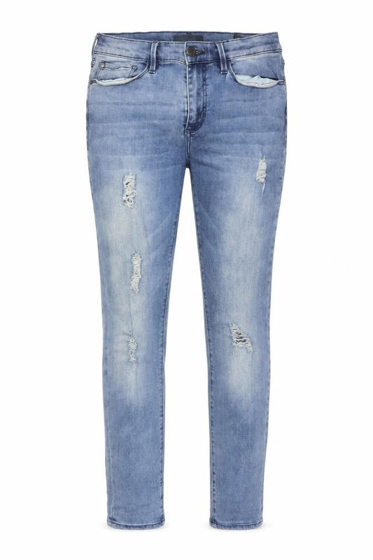DAVID BITTON Womens Blue  Cotton Skinny Jeans Size 32 L29 in Regular