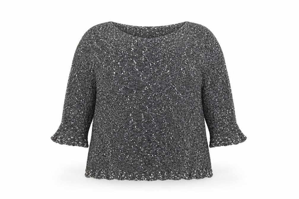Alex & Co Womens Grey Round Neck  Acrylic Pullover Jumper Size 18