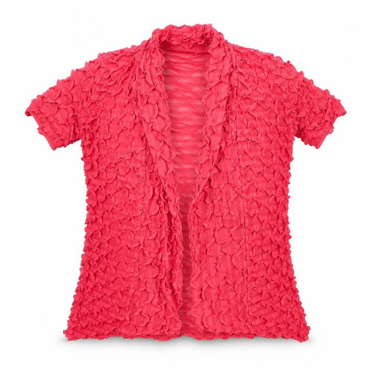 Rank Lyman Womens Orange   Jacket  Size 10   - Ruffled Stripes