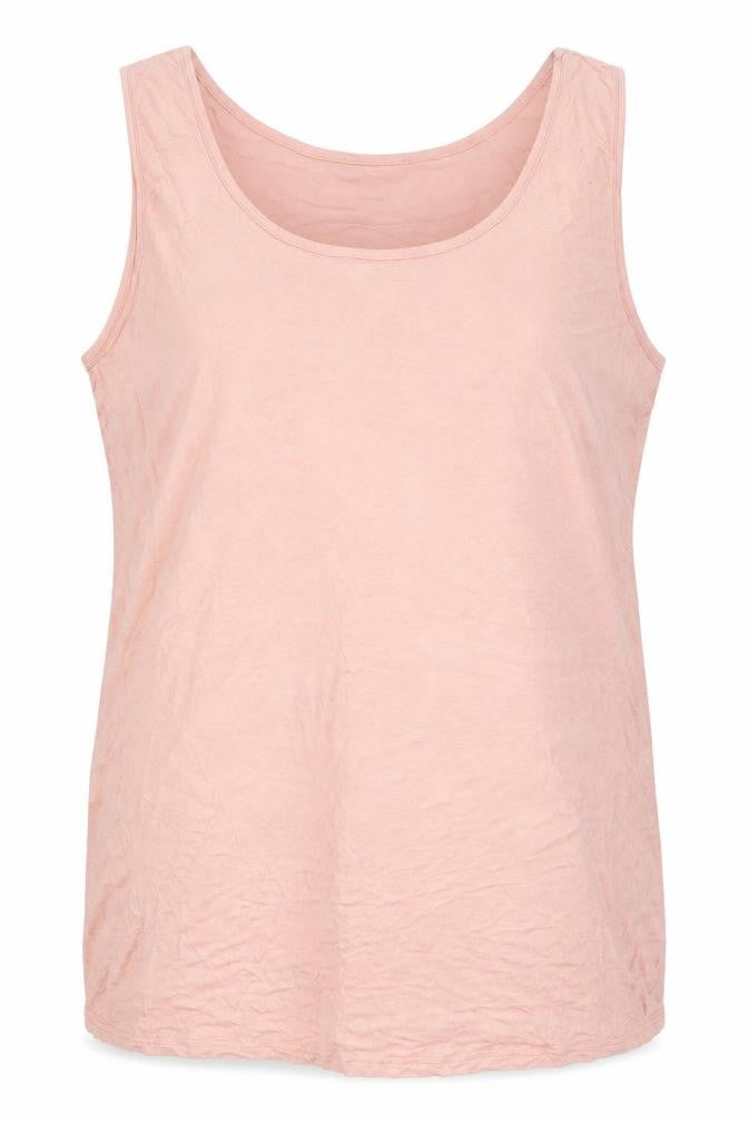 Studio Womens Orange  Viscose Basic Tank Size 20 Round Neck - Peach in Colour