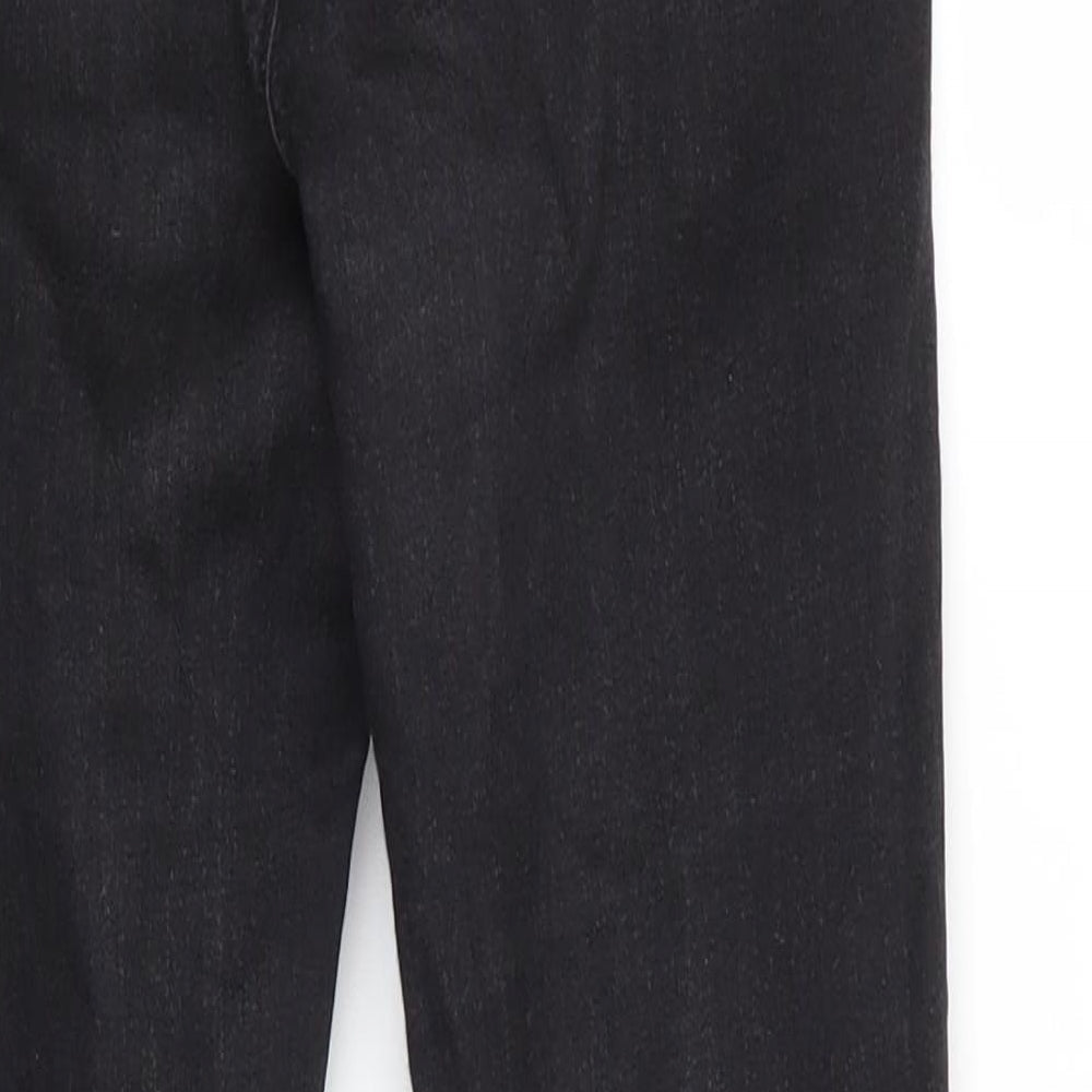 Topshop Mens Black  Cotton Skinny Jeans Size 26 in L26 in Regular