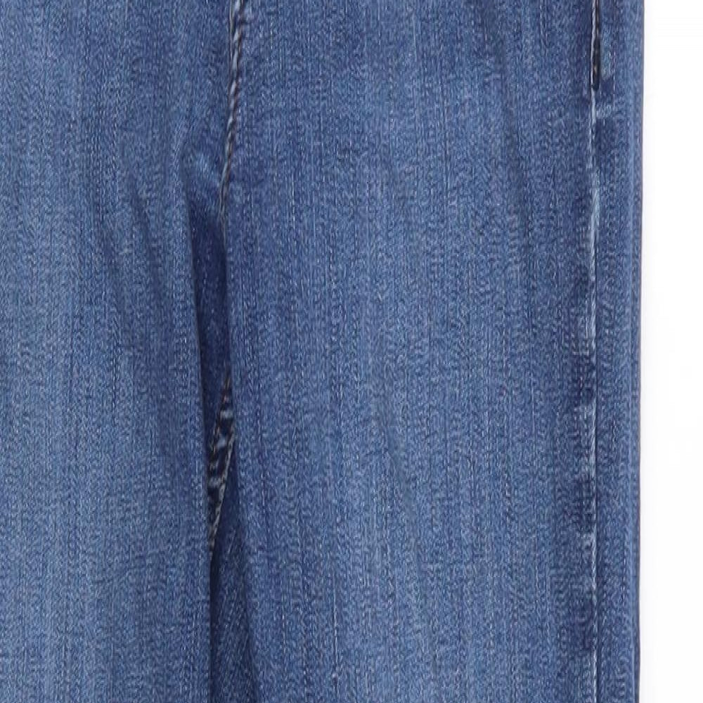 Topshop Mens Blue  Cotton Skinny Jeans Size 26 in L24 in Regular  - cropped