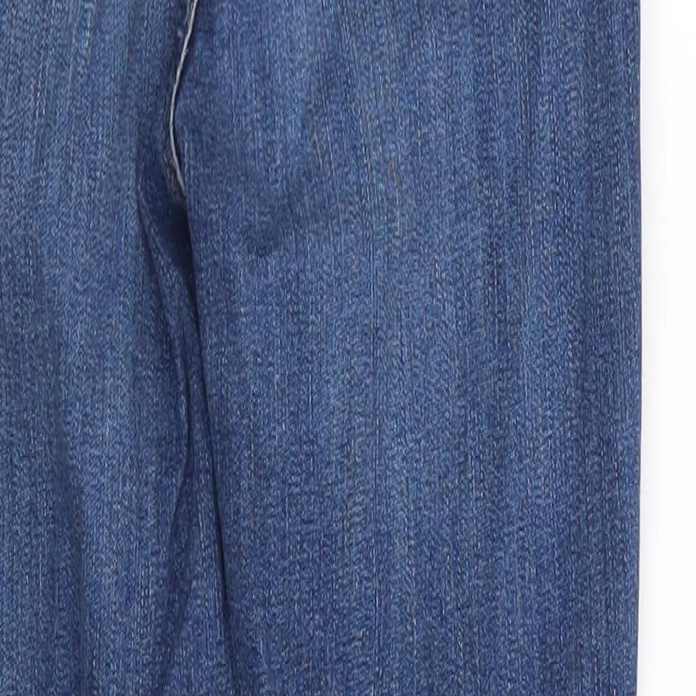 Topshop Mens Blue  Cotton Skinny Jeans Size 26 in L24 in Regular  - cropped