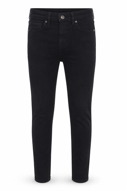Topshop Womens Black  Cotton Skinny Jeans Size 26 in L25 in Regular  - cropped