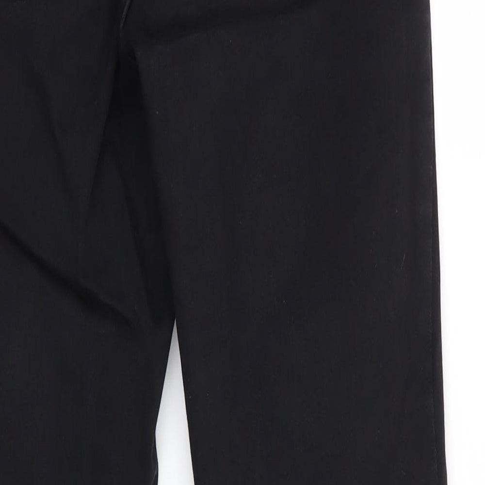 Topshop Mens Black  Cotton Skinny Jeans Size 26 in L25 in Regular  - cropped