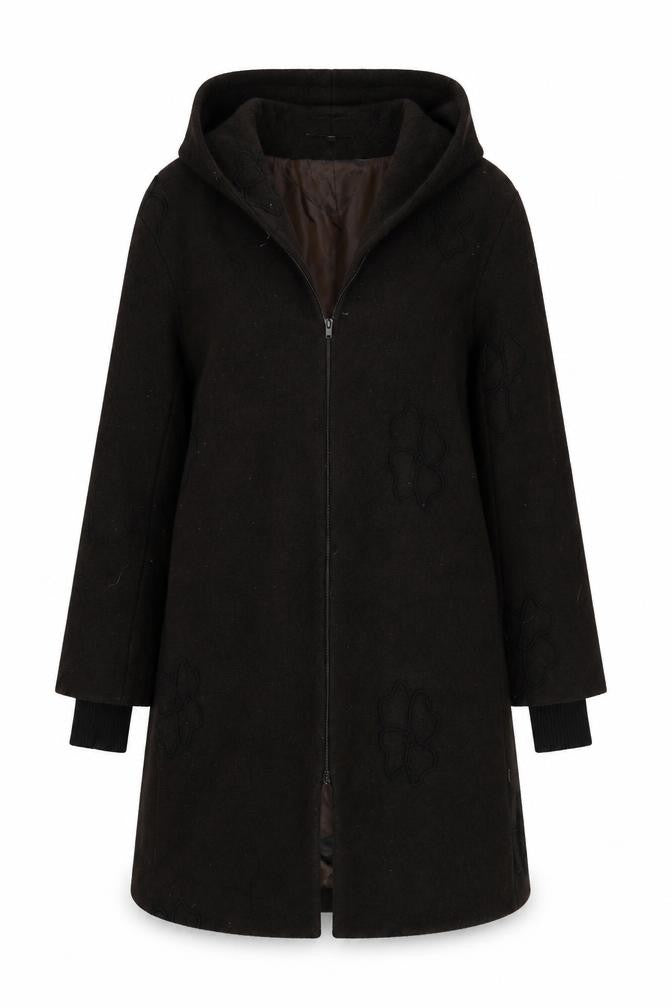 EVELIN BRANDT Womens Brown   Overcoat Coat Size 10