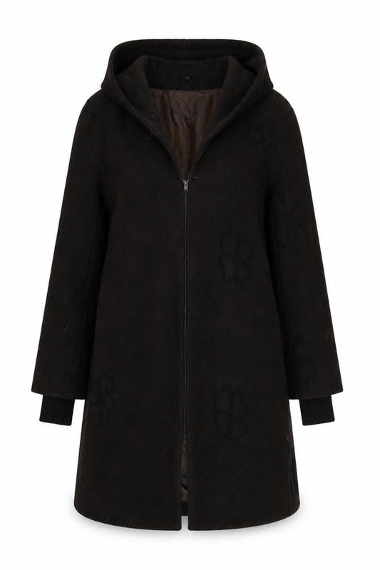 EVELIN BRANDT Womens Brown   Overcoat Coat Size 10