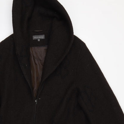 EVELIN BRANDT Womens Brown   Overcoat Coat Size 10