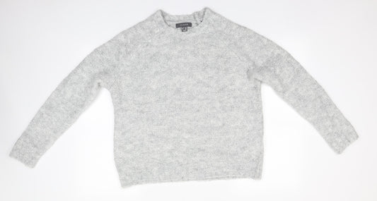 Primark Womens Grey Round Neck  Acrylic Pullover Jumper Size 14