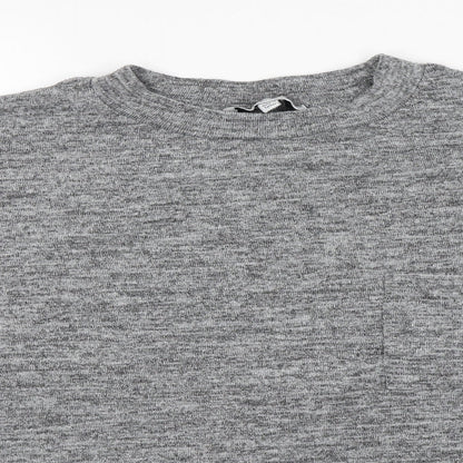 Capsule Womens Grey Round Neck Polyester Pullover Jumper Size 16
