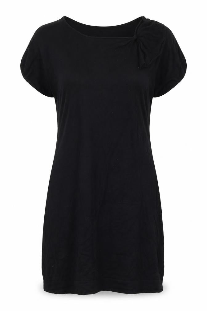 H&M Womens Black  Viscose A-Line  Size S  Round Neck