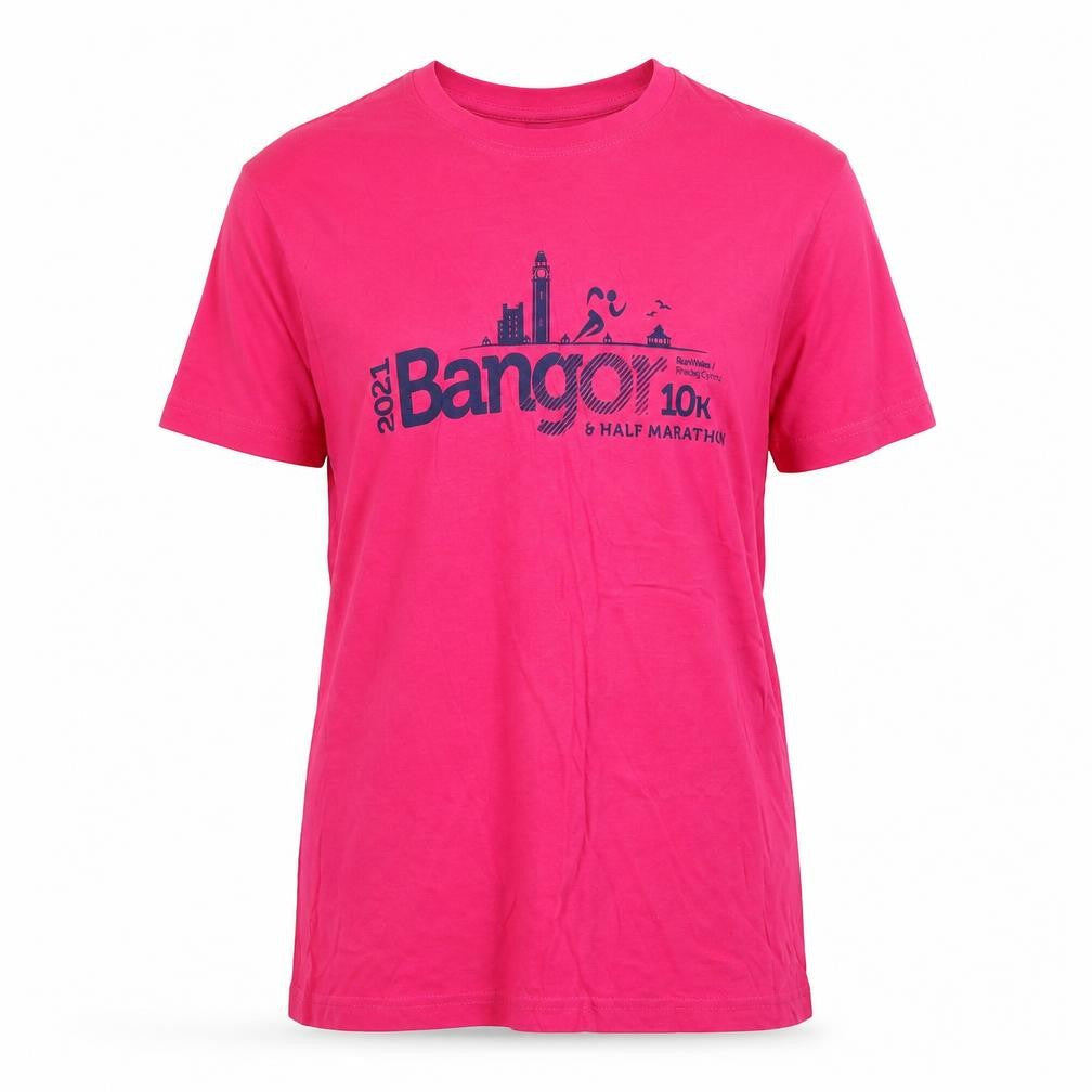 Roly Womens Pink  Cotton Basic T-Shirt Size S Round Neck  - Bangor