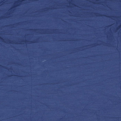 H&M Mens Blue  Polyester  Button-Up Size XL Collared